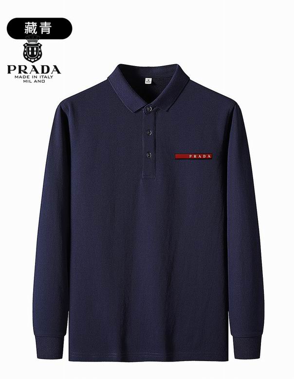 Prada long-sleeve POLO shirts men-D5616S